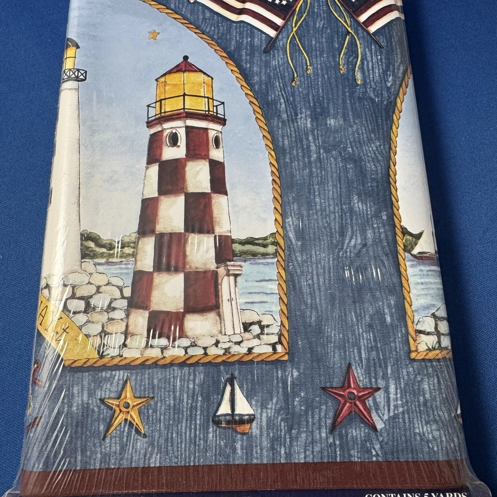 Expressions Border Wallpaper Patriotic Lighthouse #SB10220B Hope Lights The Way