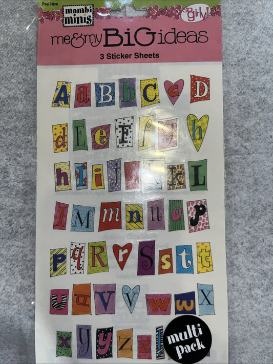 Mambo Minis Me & My Big Ideas 3 Sticker Sheets