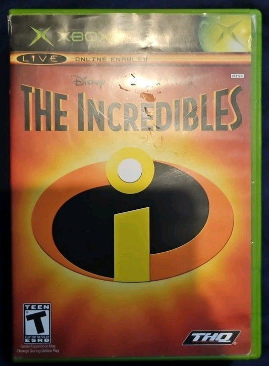 Incredibles (Xbox) Tested. No Scratches. New Case. Wrinkled Manual