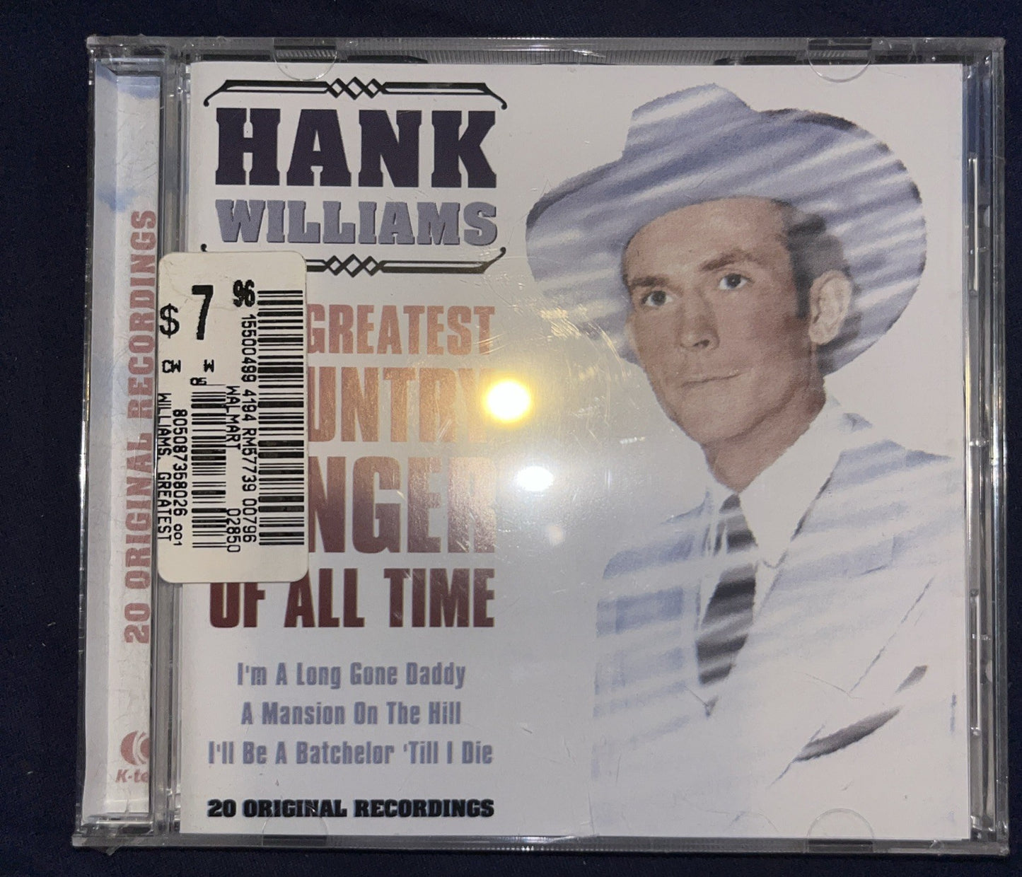 Greatest Country Singer of All Time by Hank Williams (CD, 2003)