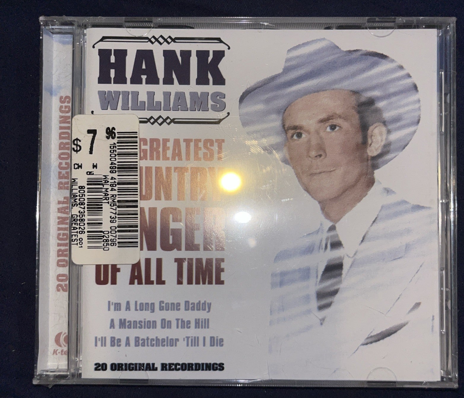 Greatest Country Singer of All Time by Hank Williams (CD, 2003)