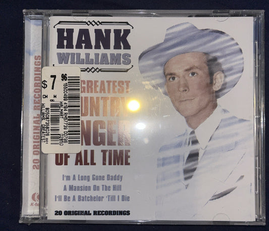 Greatest Country Singer of All Time by Hank Williams (CD, 2003)