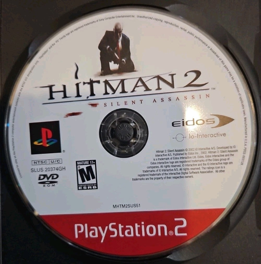 Hitman 2: Silent Assassin Greatest Hits (PS2) Mint. Tested. No Manual