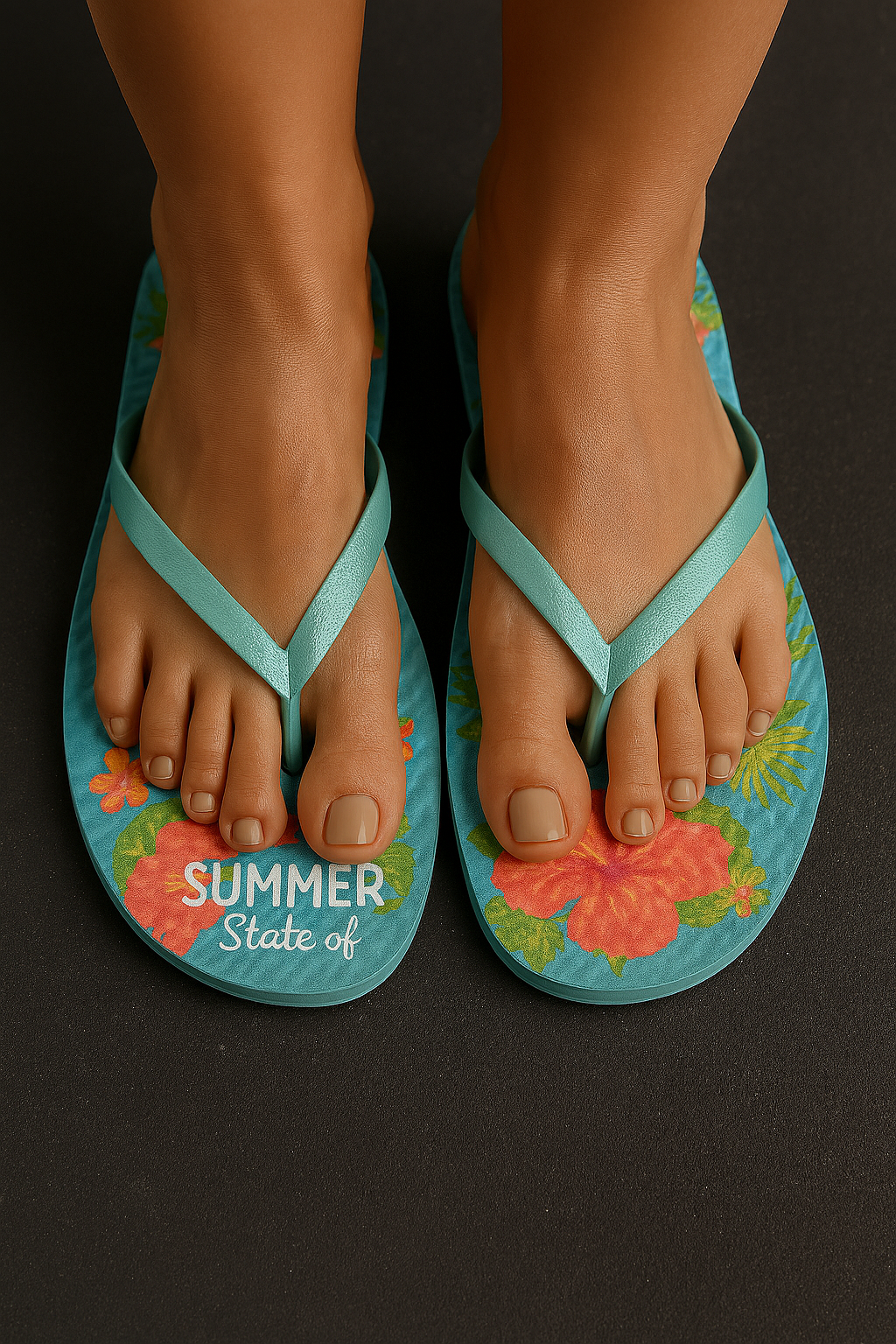 Juncture "Summer State Of Mind" Women's Size 7/8 Flip Flops