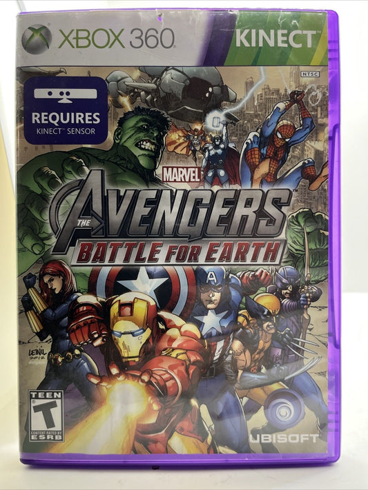 Marvel Avengers: Battle for Earth (Microsoft Xbox 360, 2012)