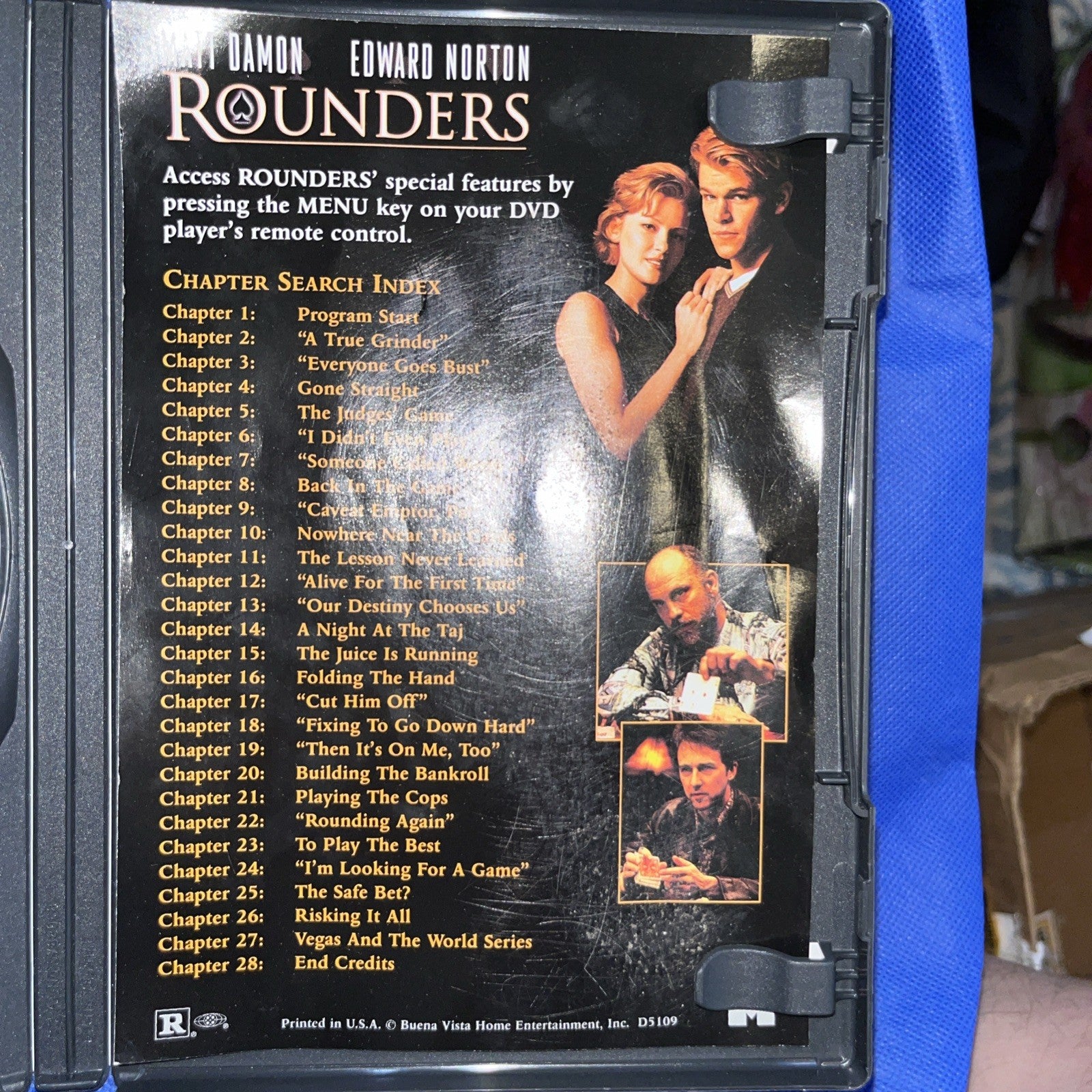Rounders (DVD, 1998) Tested. New Case. Resealed