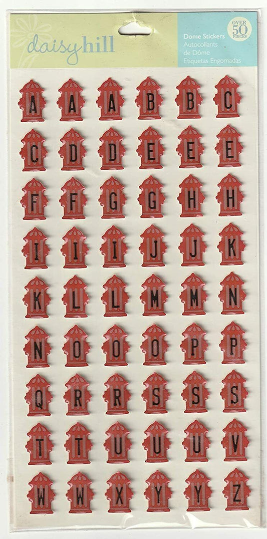 Daisy Hill Fire Hydrant Alphabet Stickers