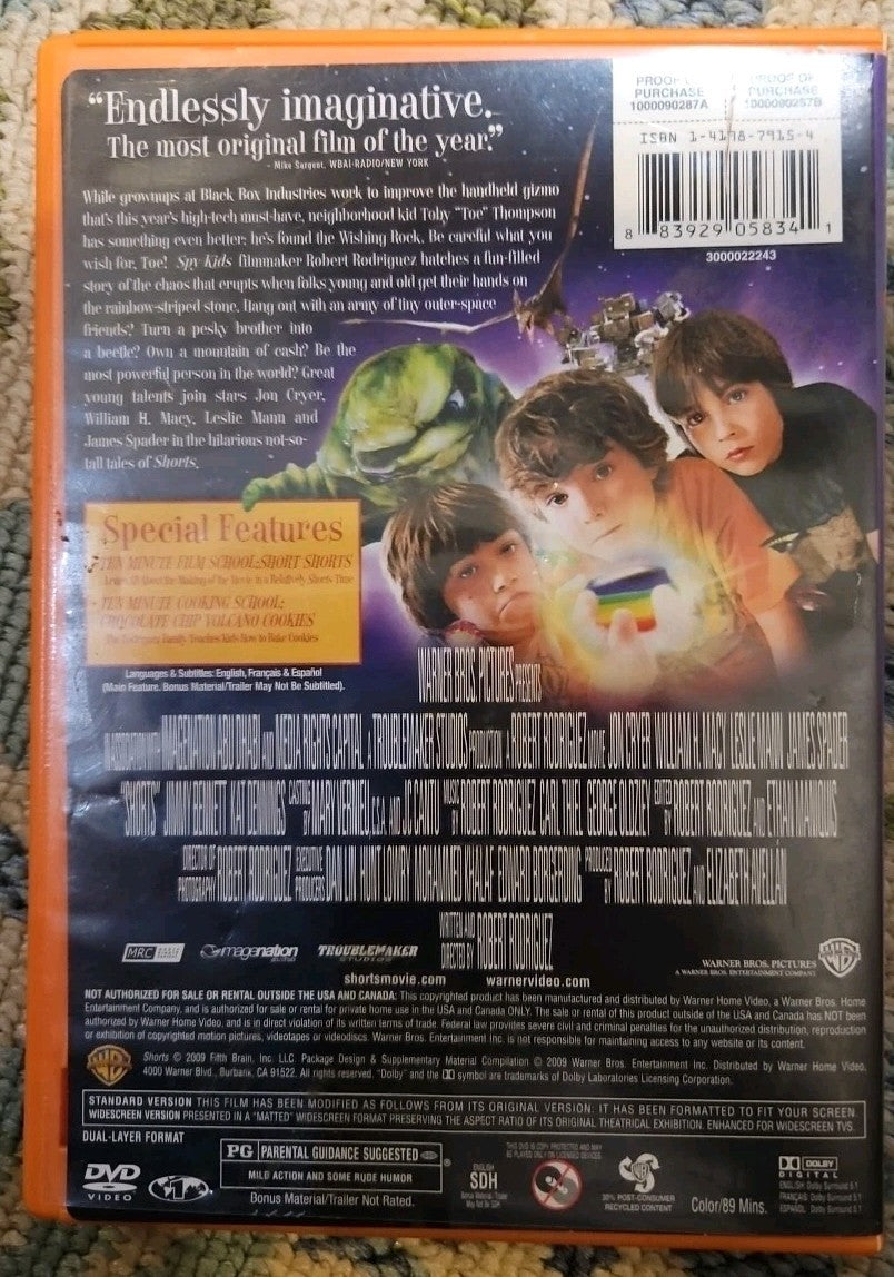 Shorts (DVD, 2009) Tested. New Case. Resealed