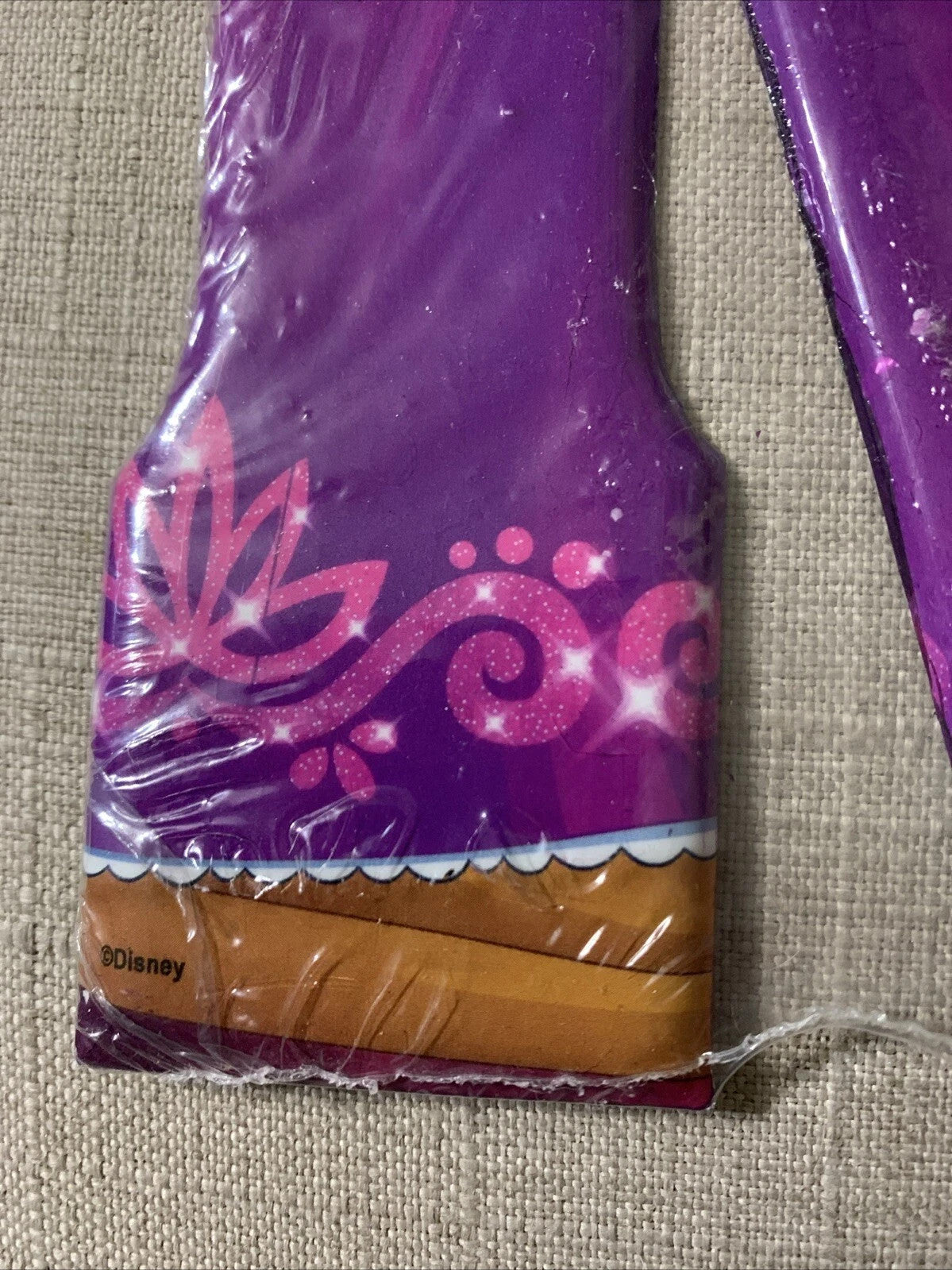 Disney Princess Rapunzel Decor Wall Sign Dimensional Letter "N" Metal Tin