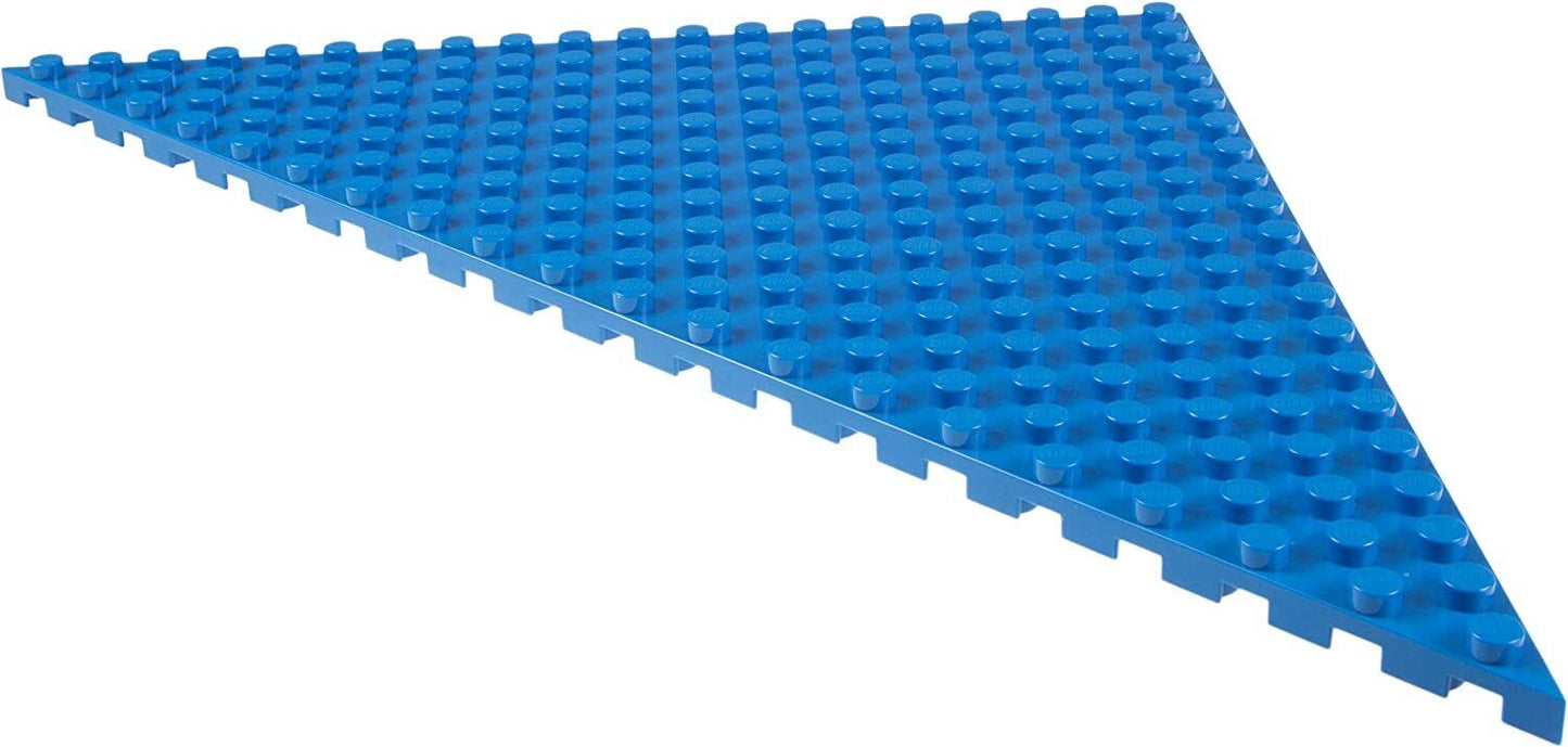 Big Briks 12.5" x 12.5" Stackable Triangle Bases 4 Pack Blue