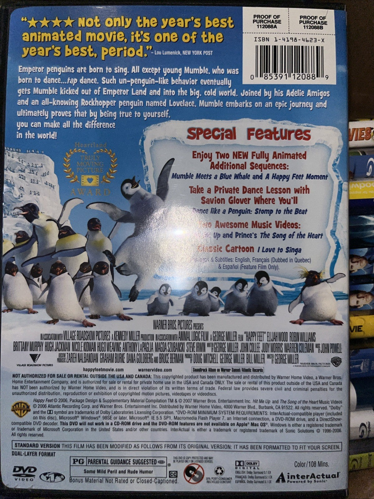 Happy Feet (DVD, 2006) Sealed. No Digital Download