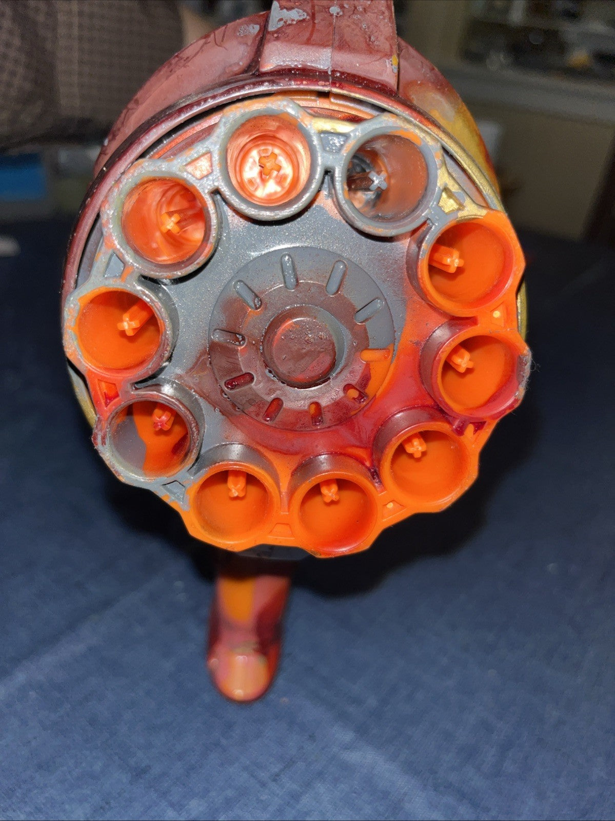 Nerf Darc Tag 10 Round Pump Action Revolver - Painted