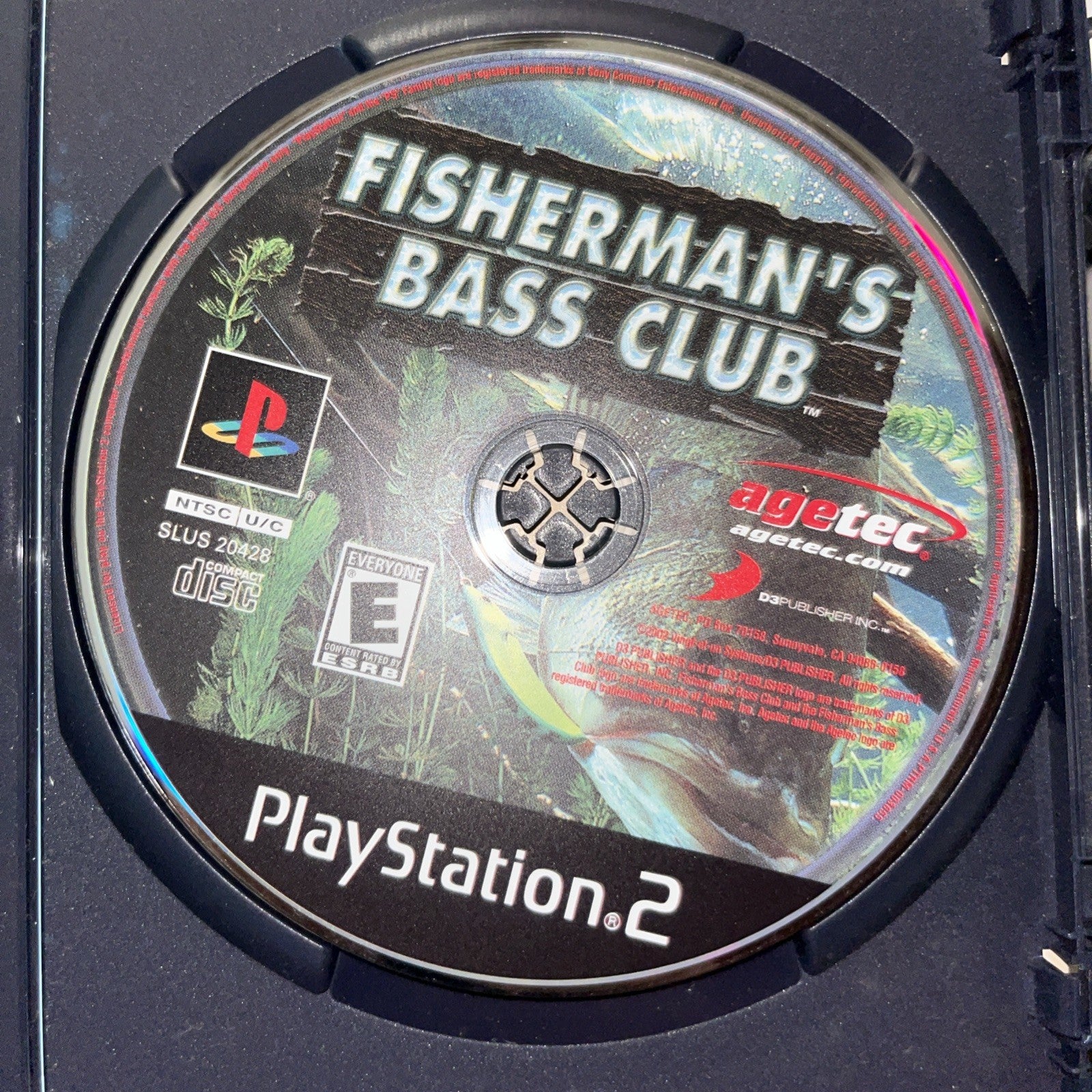 Fisherman's Bass Club (Sony PlayStation 2, 2003) Tested. No Scratches. CIB.