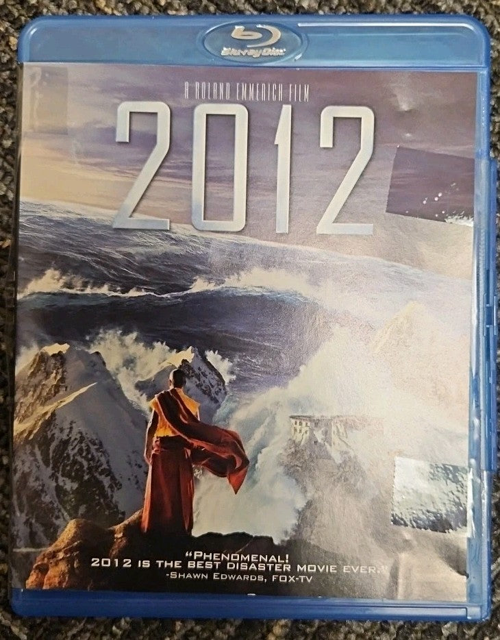 2012 (Blu-ray, 2009) Tested. No Scratches.