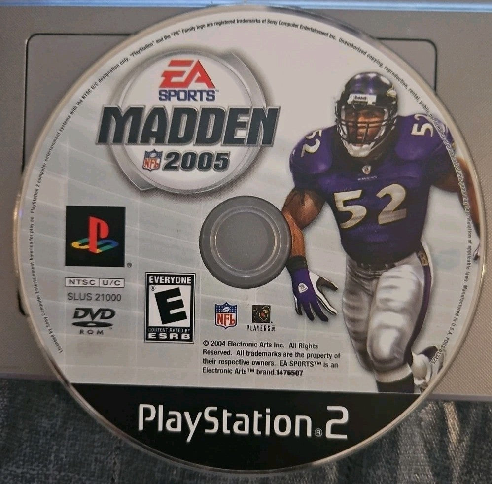 EA Sports Madden 2005 (PS2) DISC ONLY. TESTED
