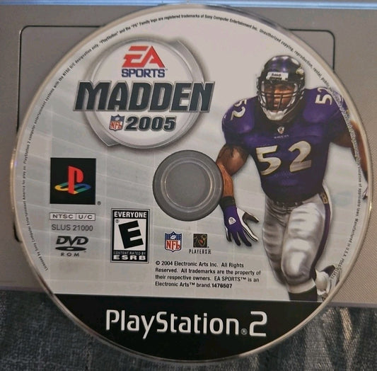 EA Sports Madden 2005 (PS2) DISC ONLY. TESTED
