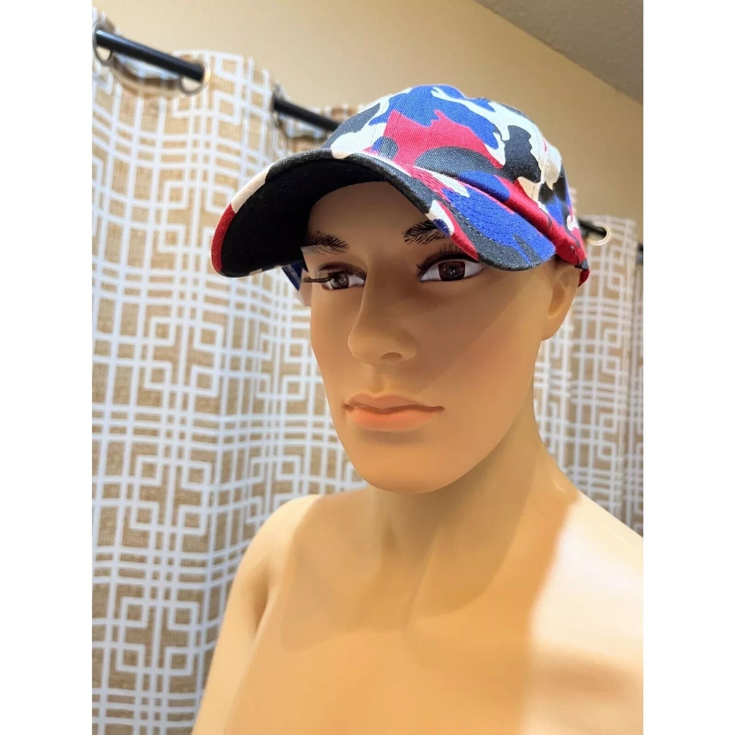 Baseball Cap - Adjustable - Red/White/Blue/Black - Brand New