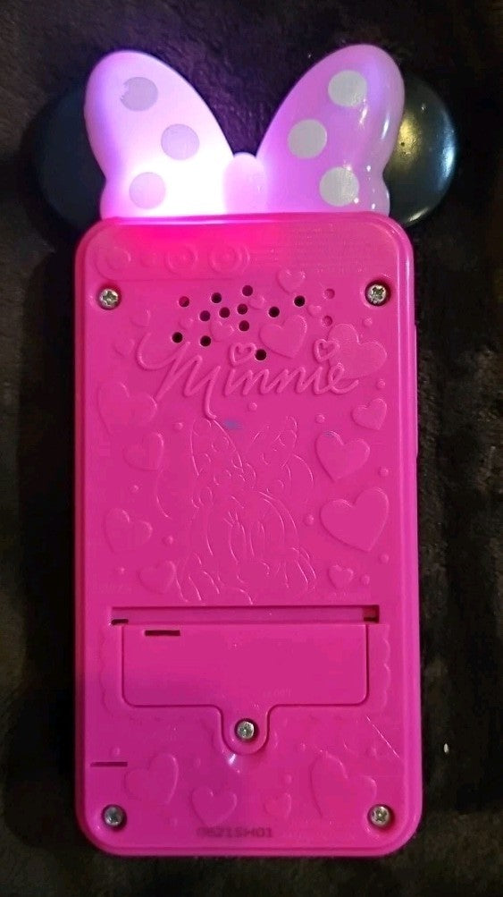 Disney Just Play Minnie Mouse Pink Play Cell Phone Lights & Sounds. Tested