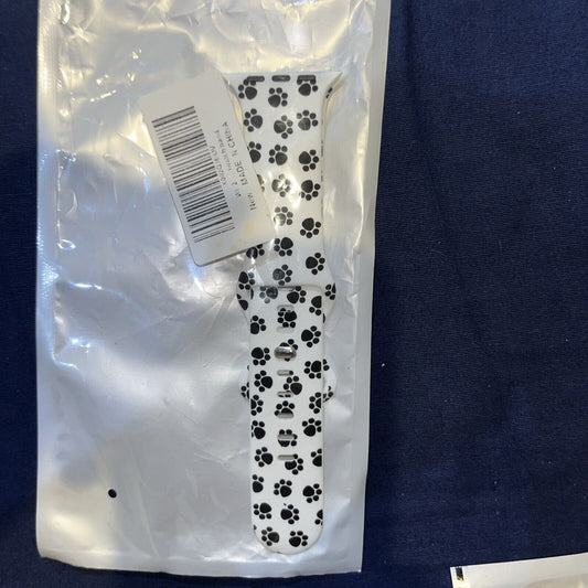 NEW Paw Print Apple Watch Band for 38/40/41mm Series 4,5,6,7,8,9, SE