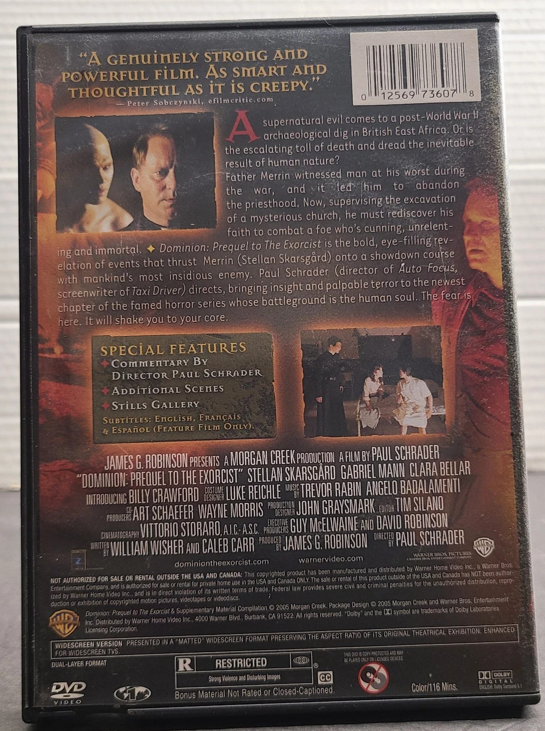 Dominion: Prequel To The Exorcist 2005 [Horror] [DVD Movie NTSC VG]