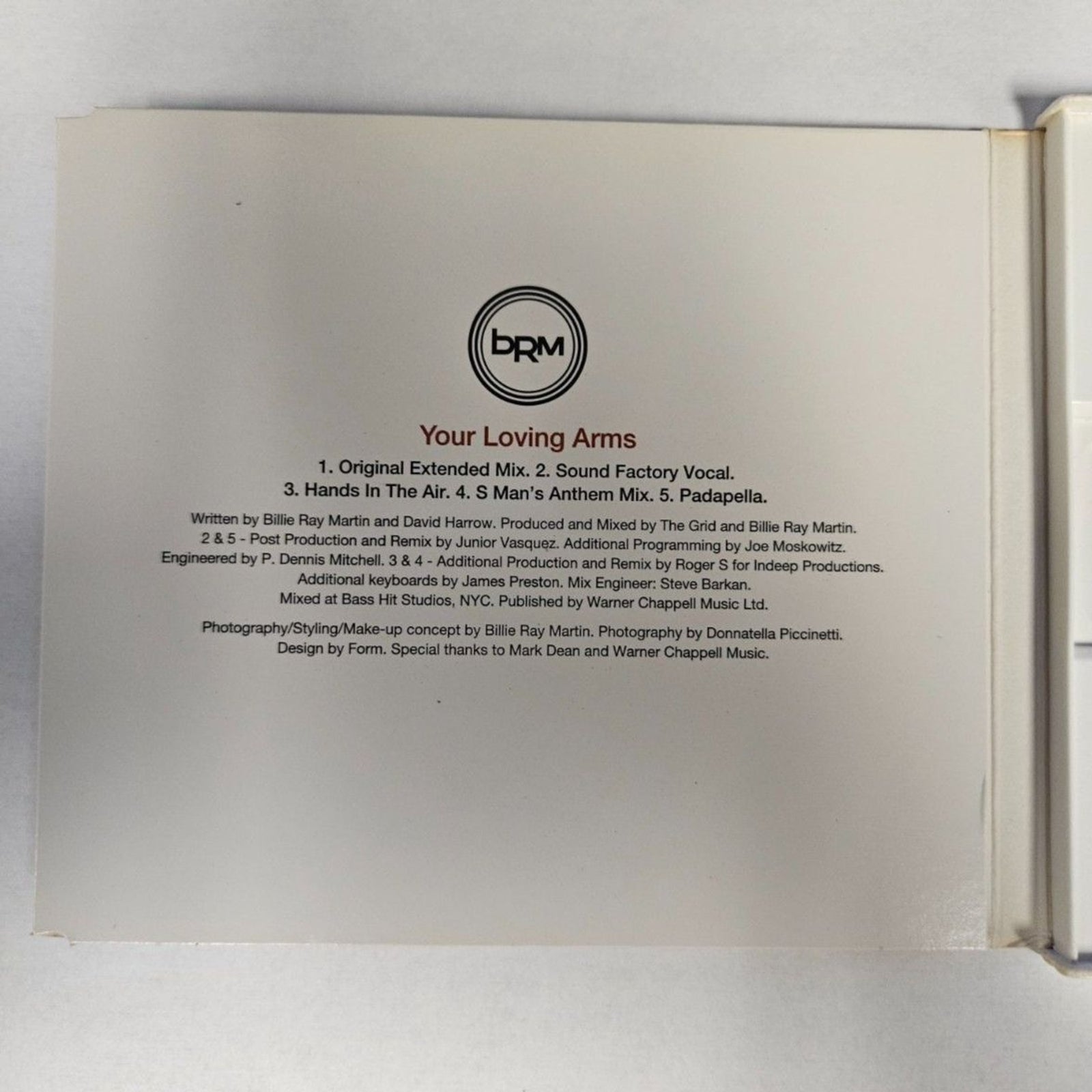 Billy Ray Martin - Your Loving Arms (CD) Factory Sealed