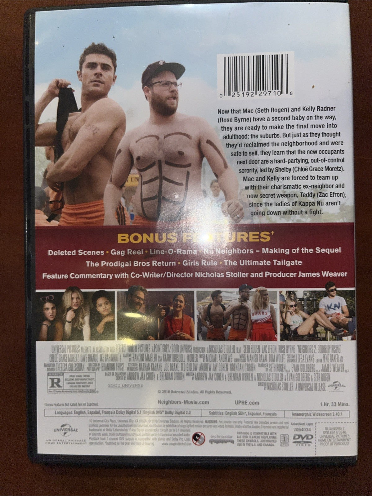 Neighbors 2: Sorority Rising (DVD, 2016)
