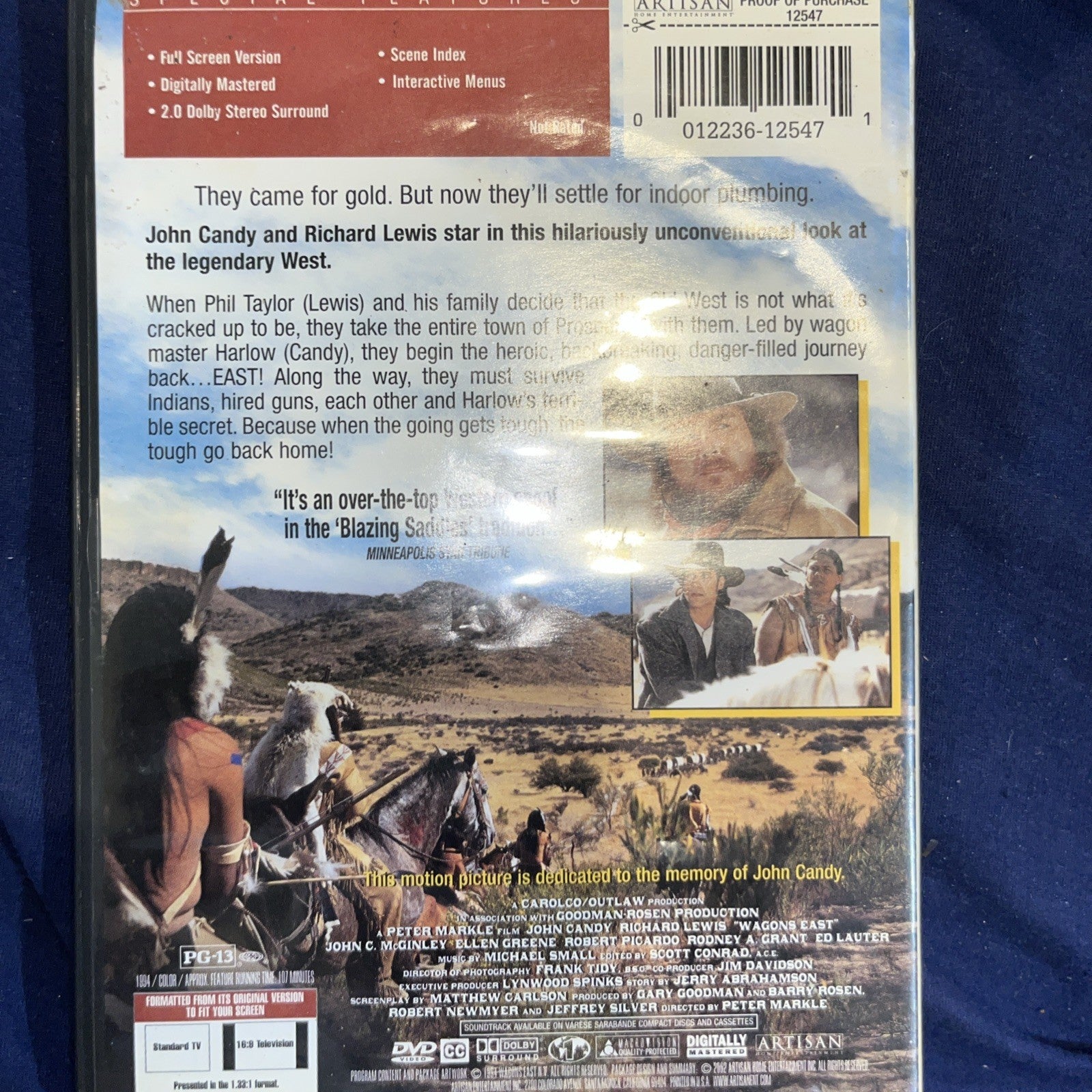 Wagons East (DVD, 1994) Sealed