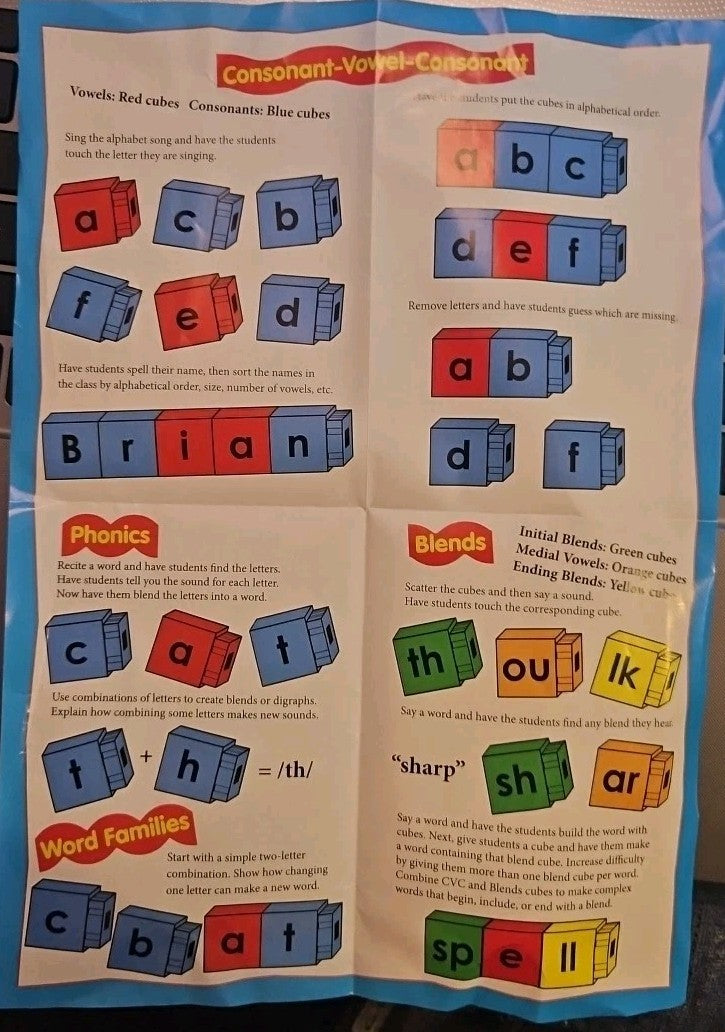 64 Piece Alphabet Snap Together Letters To Form Words
