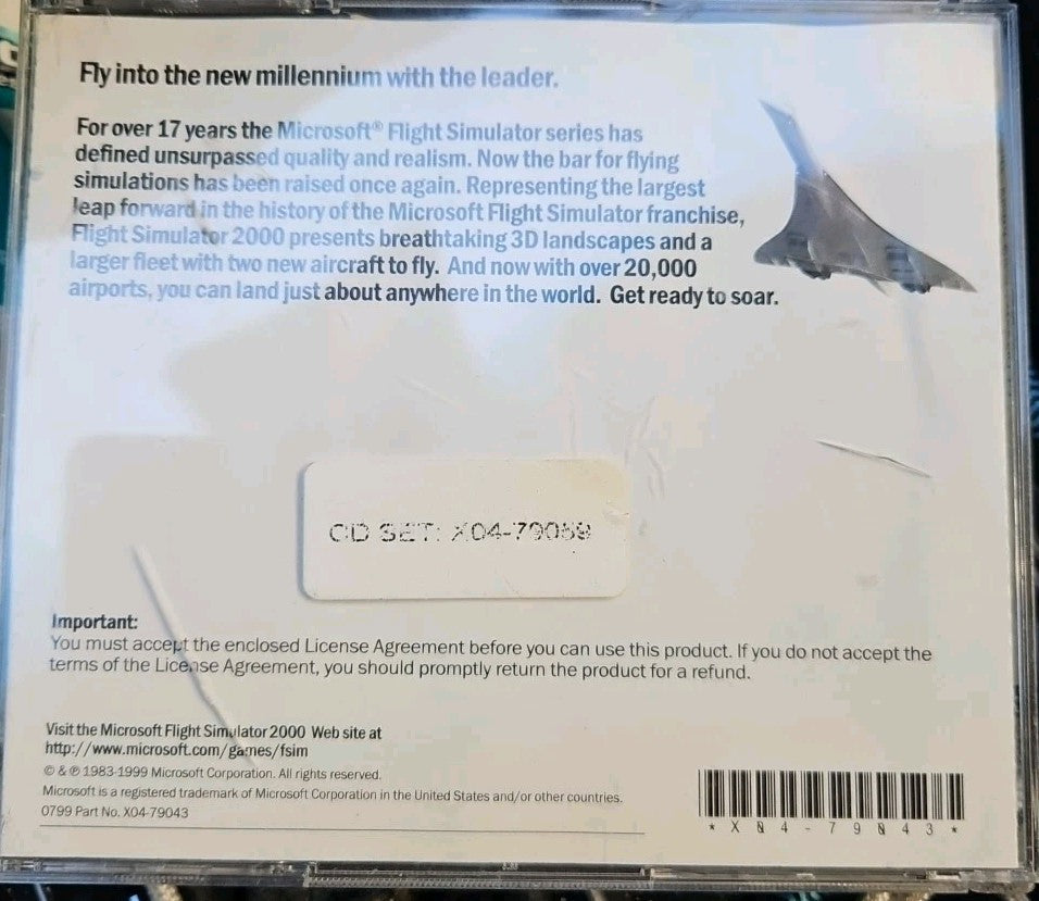 Microsoft Flight Simulator 2000 (PC, 1999)