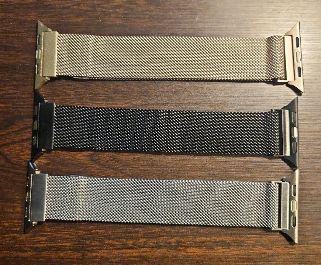 3-Pack Milanese Loop Bands For Apple Watch Series 1-10 SE 38mm 40mm 41mm...