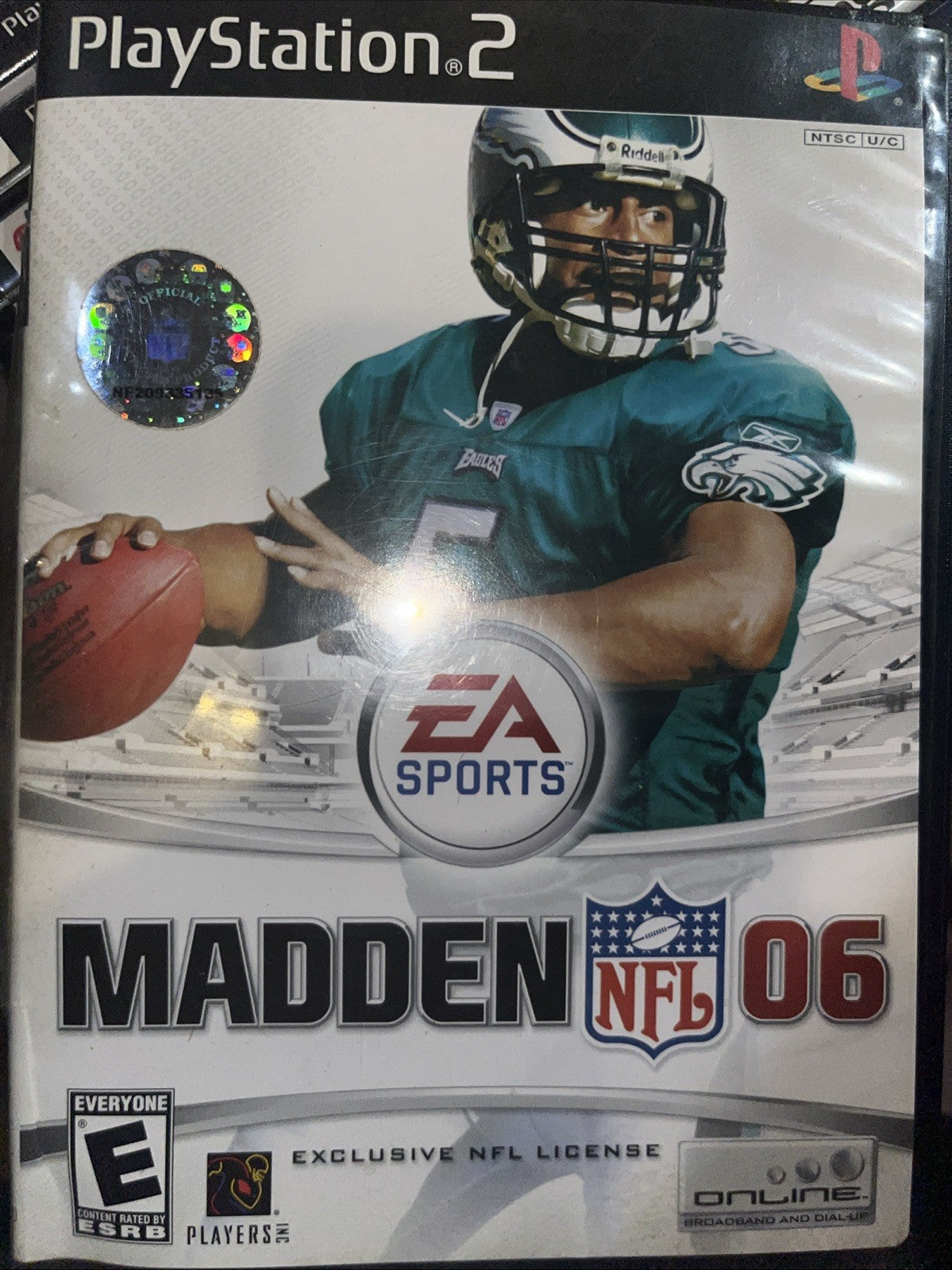 Madden NFL 06 (Sony PlayStation 2, 2005) Tested. Cut On Case And Artwork.