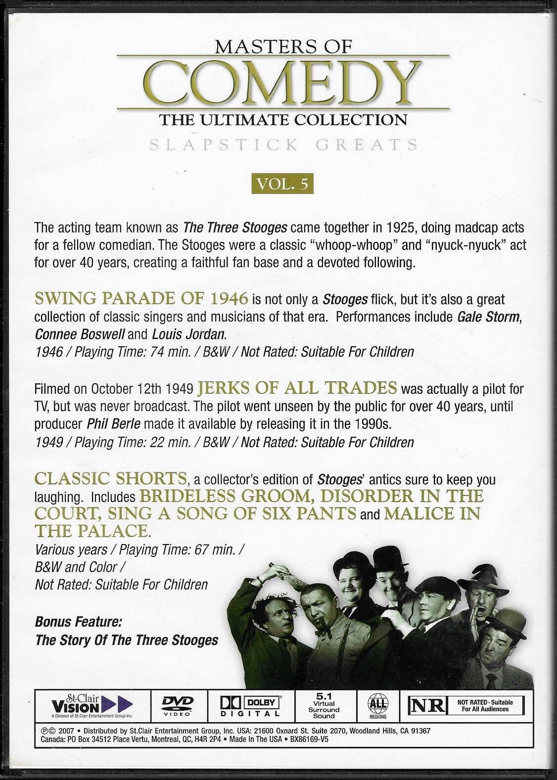 Masters of Comedy - The Ultimate Collection (DVD, 5-Disc Set)