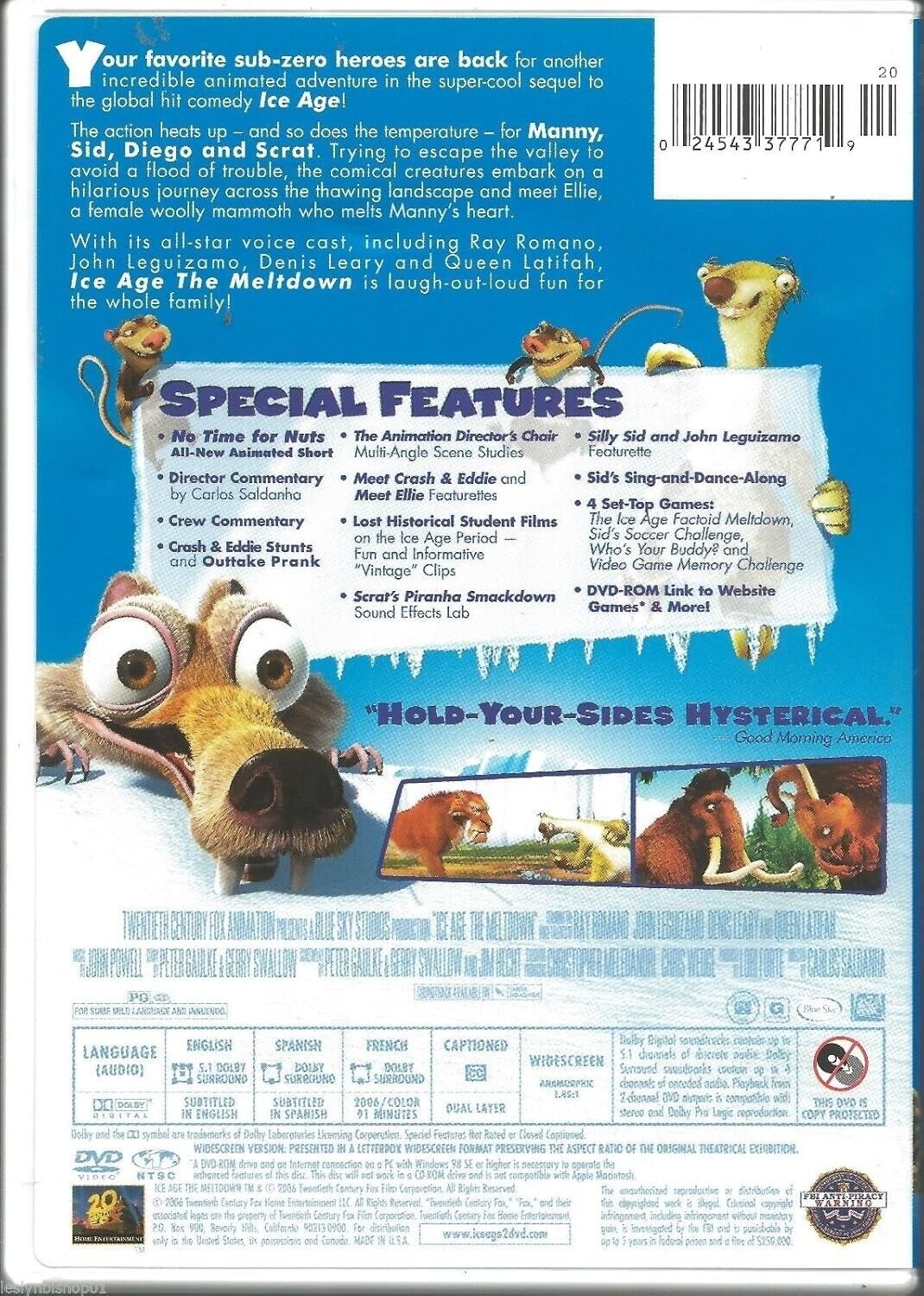 Ice Age - The Meltdown (Full Screen Edition) - DVD