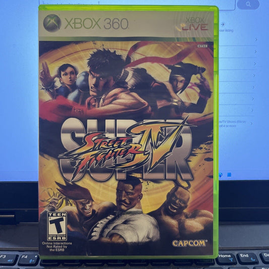 Super Street Fighter 4 -  Xbox 360 - CIB. Tested. No Scratches. New Case.