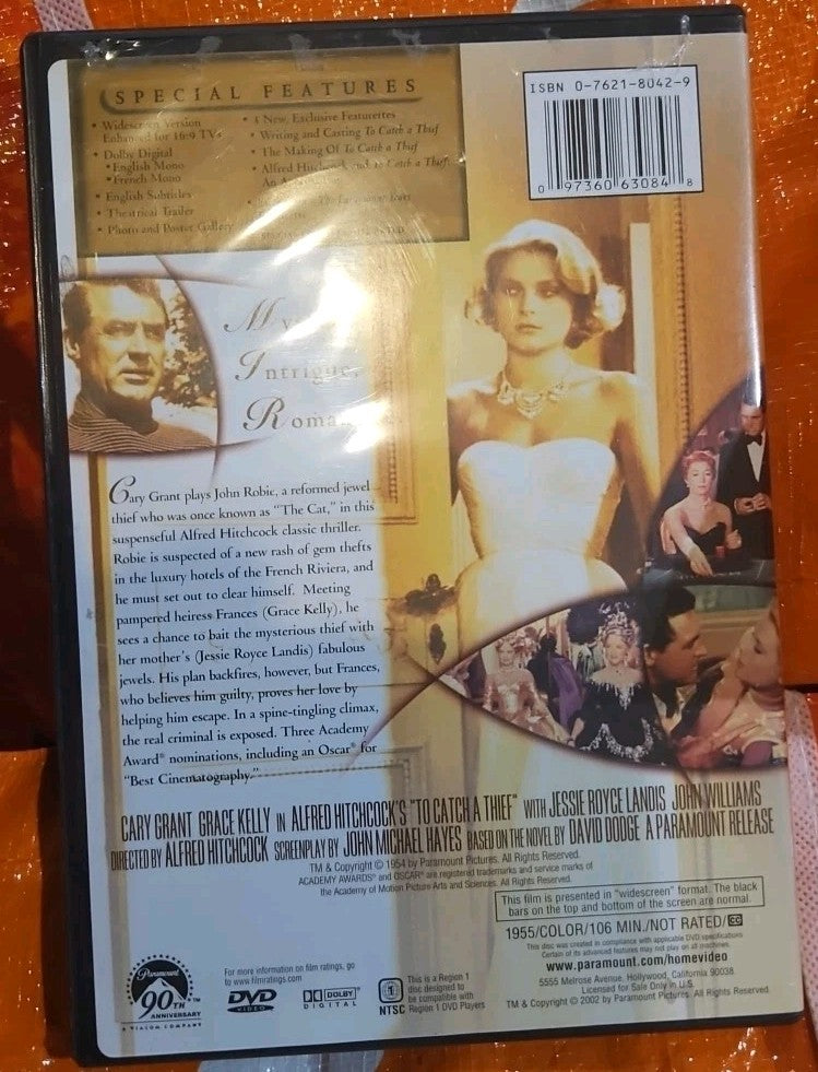 To Catch a Thief (1955) (DVD, 1955)