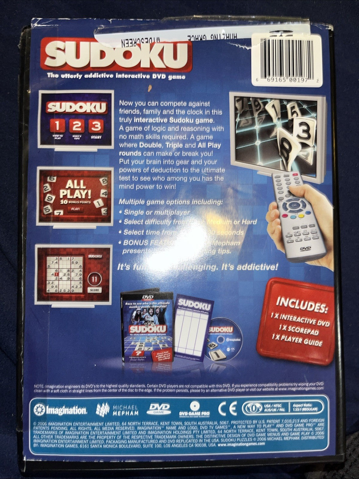 New Sealed Sudoku interactive DVD game multi-player or solo 