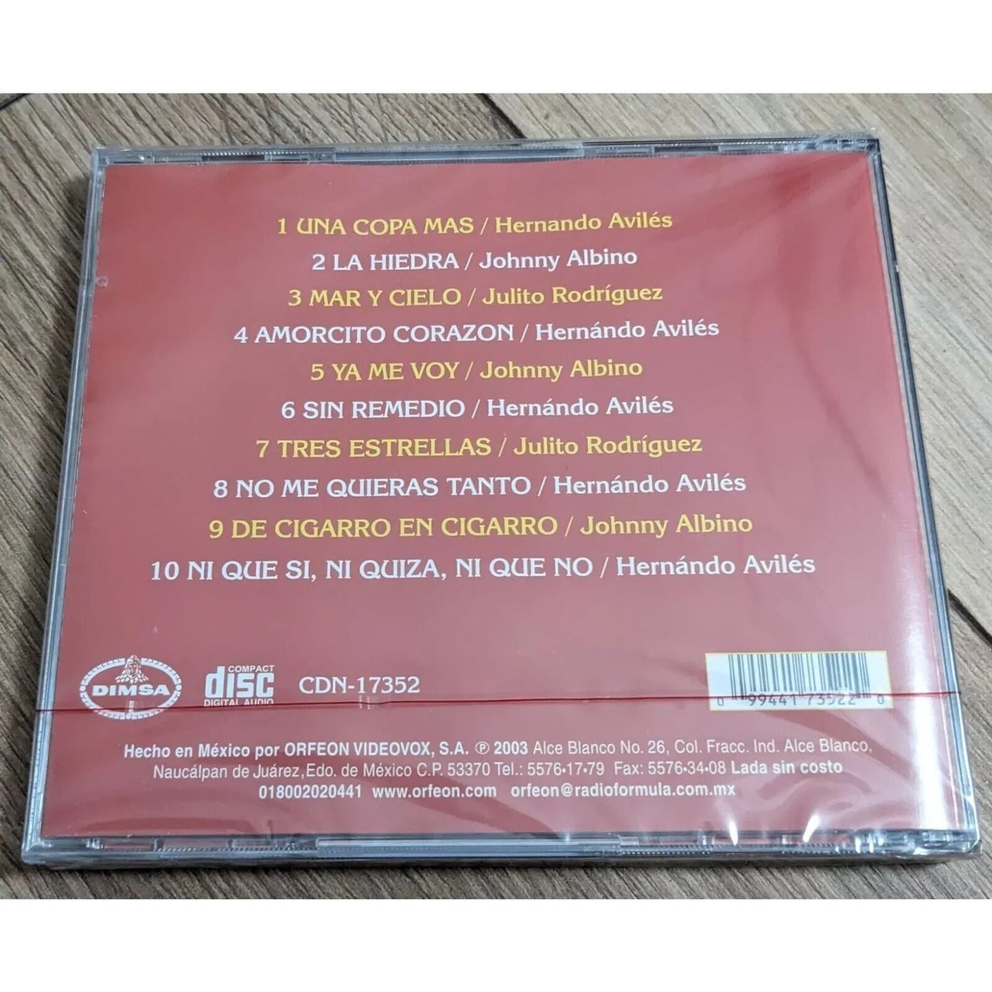 Los Panchos - Una Copa Mas (CD) Brand New Sealed