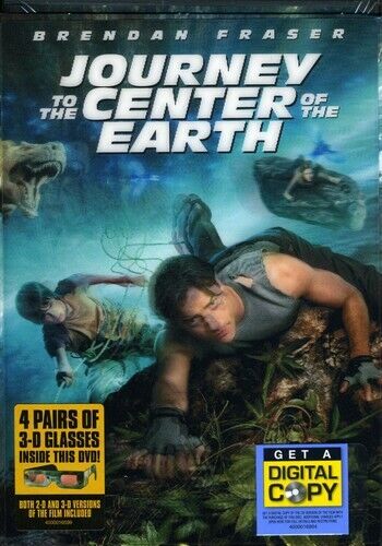 Journey to the Center of Earth (DVD) New Sealed W/ 4x 3D Glasses. No Download