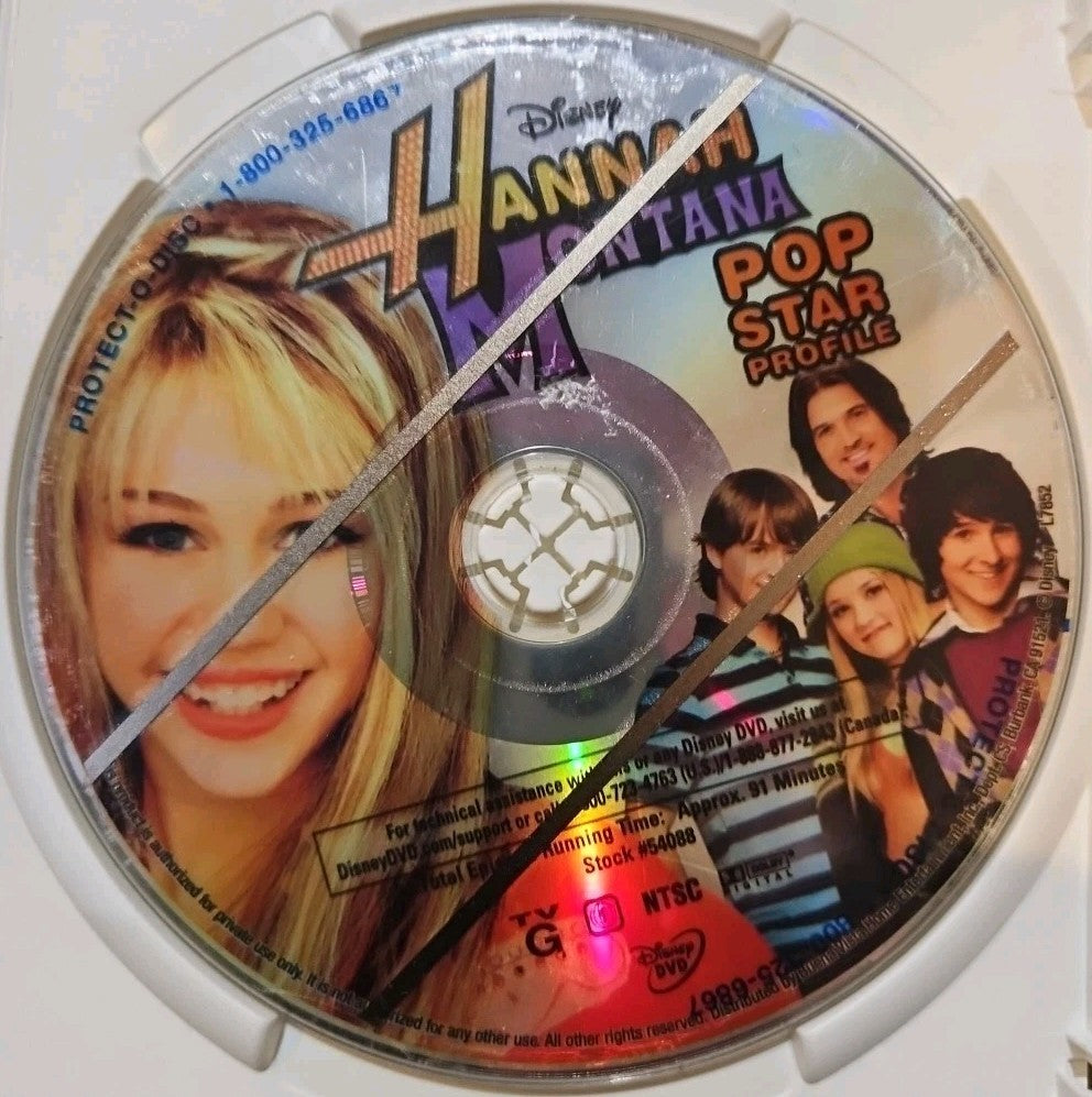 Hannah Montana: Pop Star Profile (DVD) Tested.No Scratches. New Case