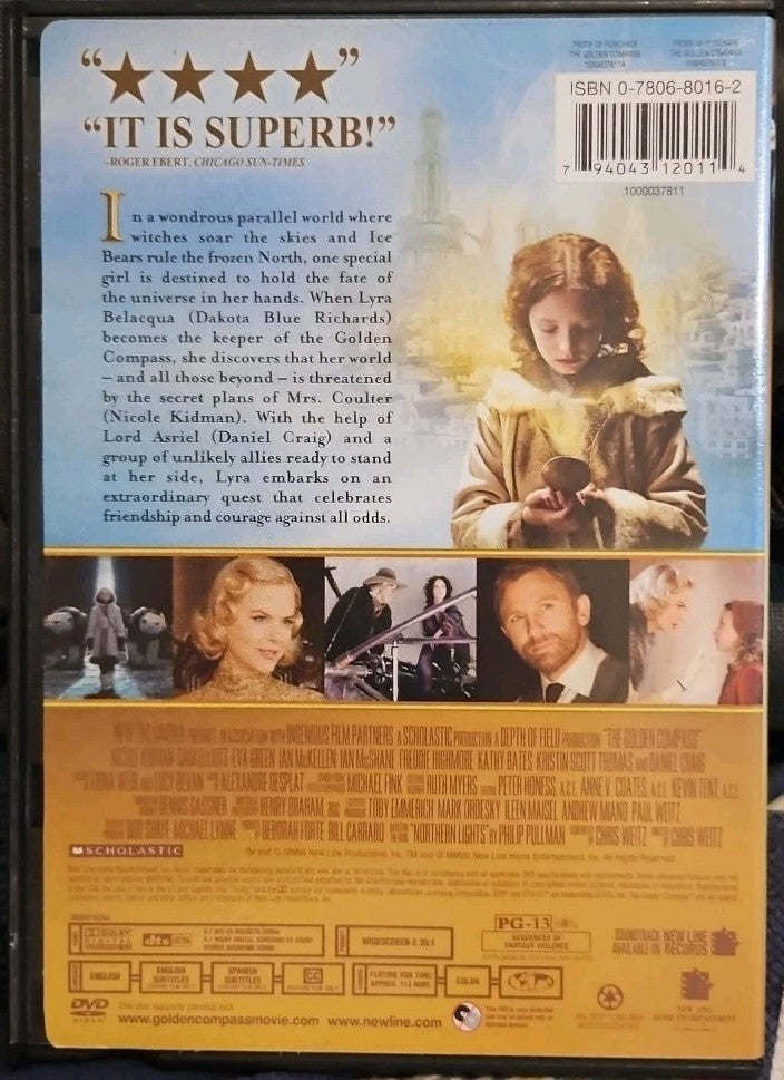 The Golden Compass (DVD, 2007) New Sealed