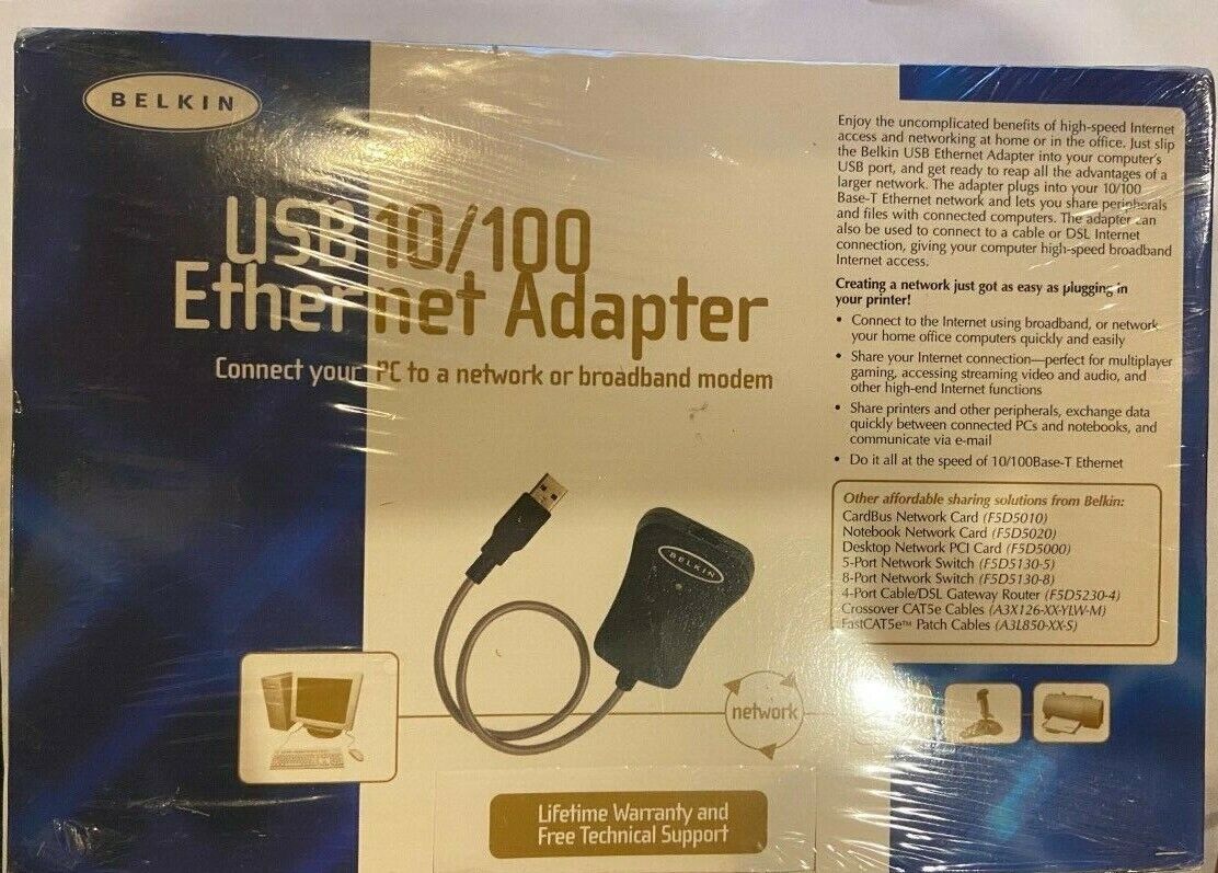 Belkin USB 10/100 Ethernet Adapter Cable