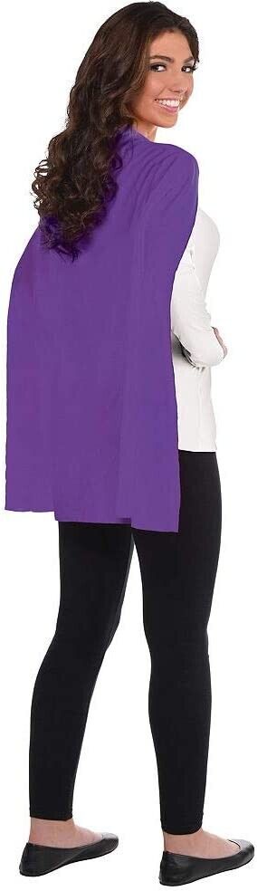 Purple Solid Color Super Hero Costume 30" Cape