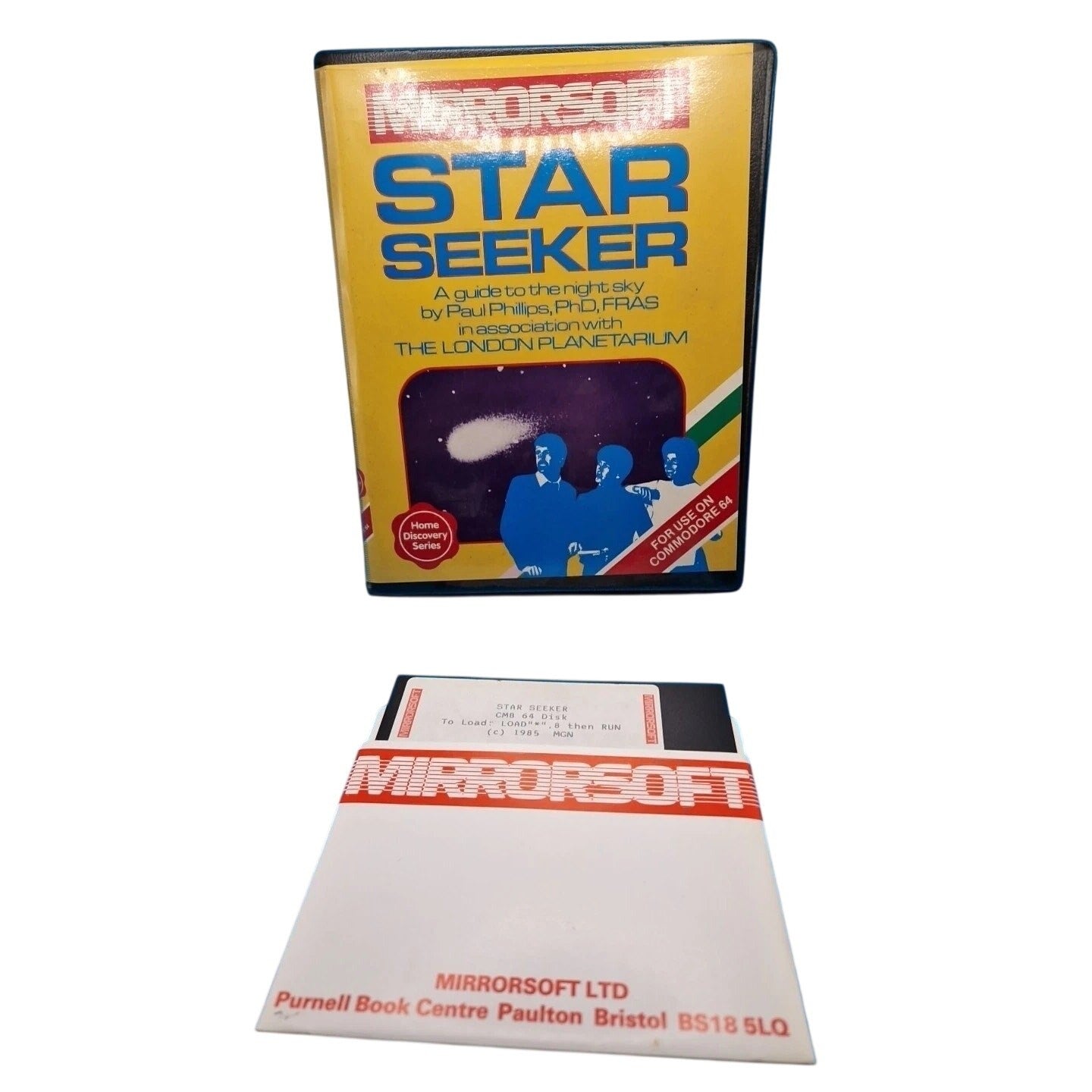Mirrorsoft Star Seeker for Commodre 64 (5-1/4 Floppy) Vintage Rare