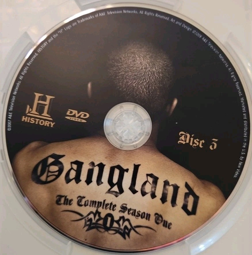 Gangland: Complete Season 1 (DVD) Discs 2, 3 & 4 ONLY.  MISSING DISC 1 READ
