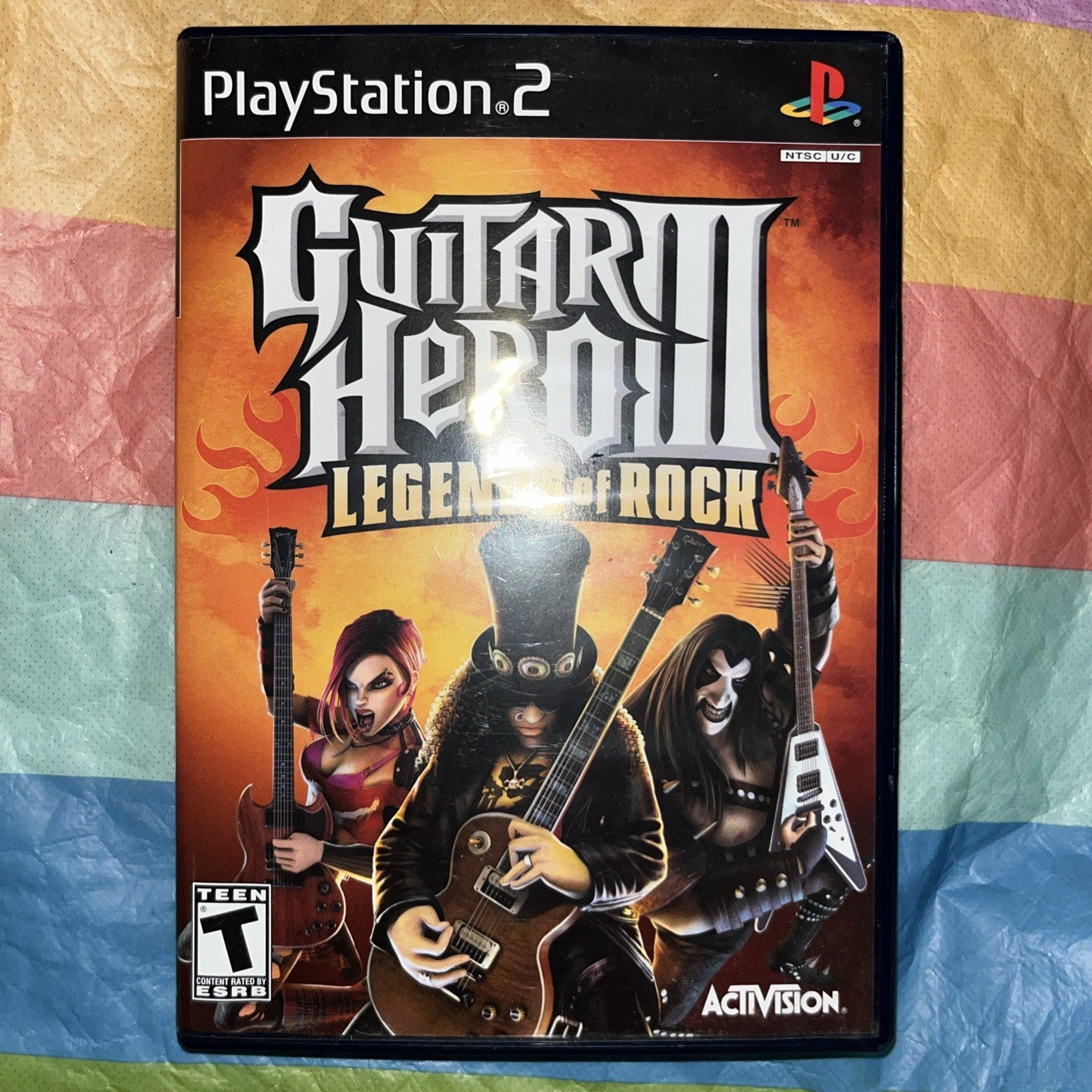 Guitar Hero III Legends Of Rock (PS2) Tested. Manual. Original Case