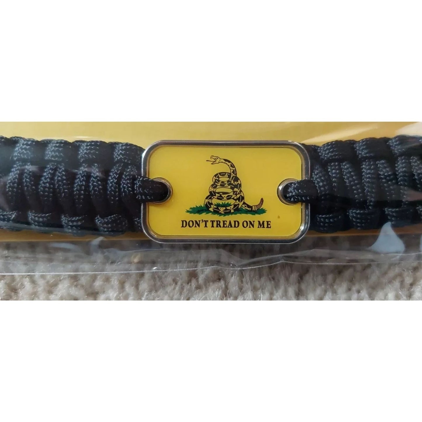 "Don't Tread On Me" - Paracord Survival Bracelet - Mount Vernon - Factory Sealed