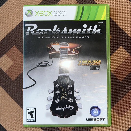 Rocksmith (Microsoft Xbox 360, 2011) CIB. With sticker sheet. manual. New case