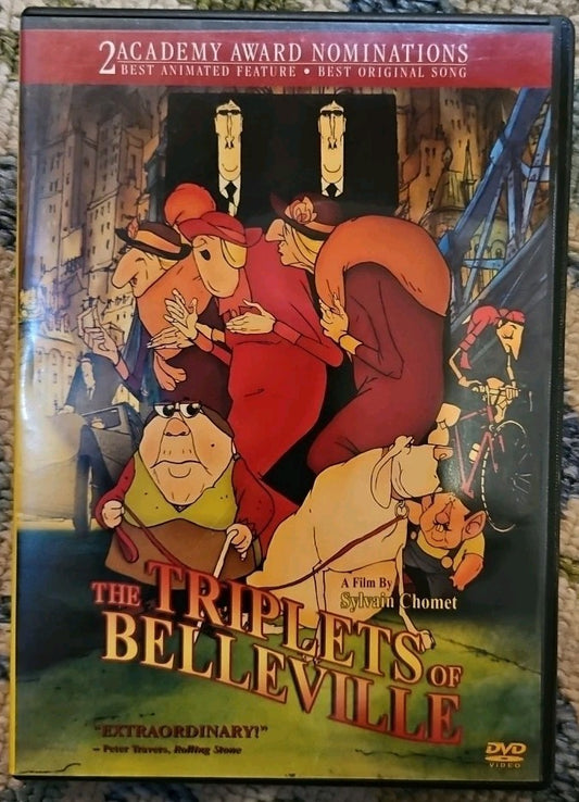 The Triplets of Belleville (DVD, 2003) Tested. New Case. Sealed