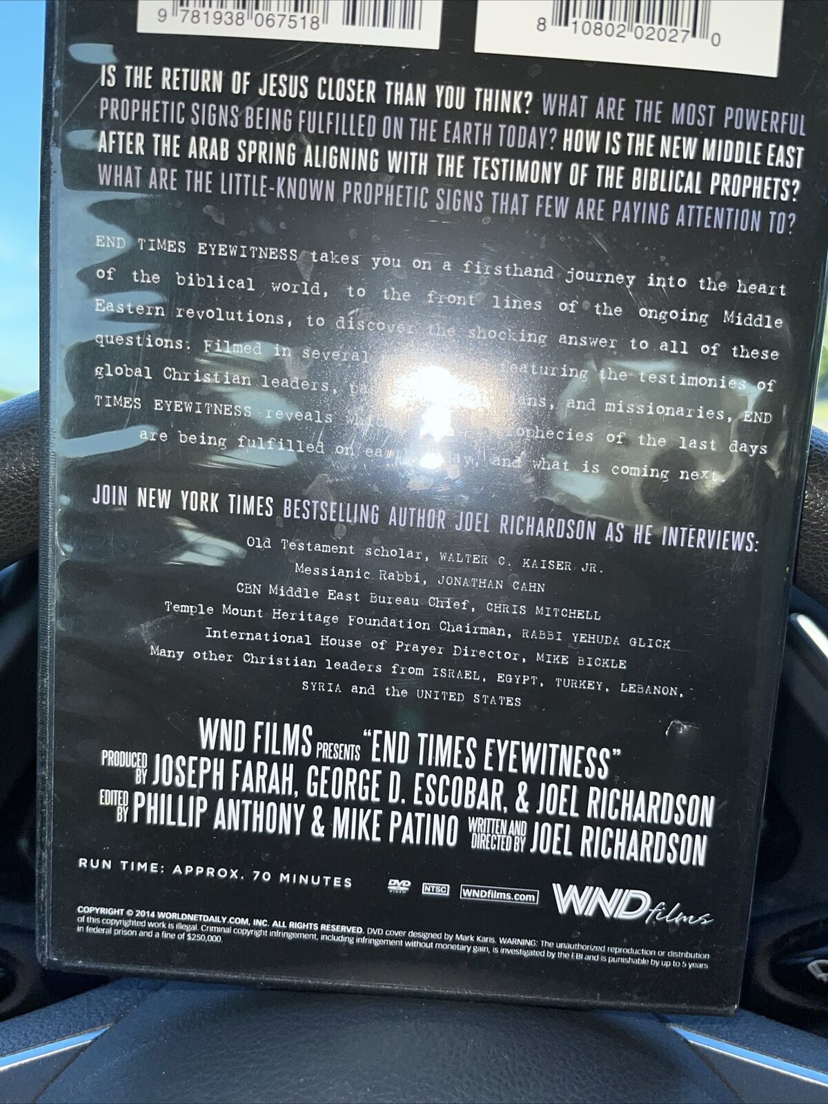 END TIMES EYEWITNESS - DVD by Joel Richardson, 2014 BRAND NEW SEALED