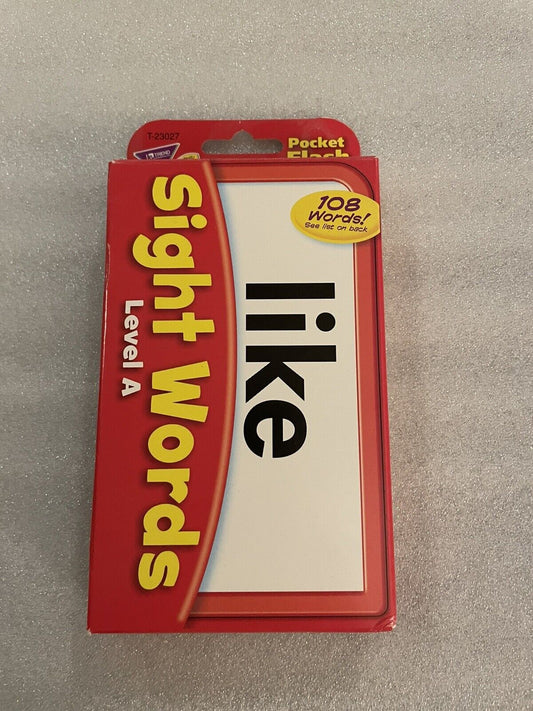 Sight Words Pocket Flash Cards Level A 